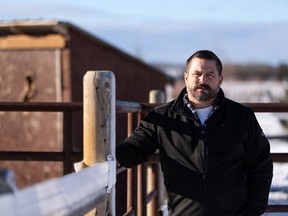 Paul McLauchlin, Reeve for Ponoka County and President of the Rural Municipalities of Alberta, is seen with his family's horses on their farm near Pigeon Lake on Monday, Jan. 18. The county has seen high rural crime rates and rising unemployment due to the oil price crash and the COVID-19 pandemic. McLauchlin feels a provincial police force would be expensive and complicated to replace existing RCMP policing in the area. IAN KUCERAK/Postmedia