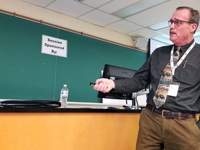 Ridgetown Campus weed scientist Peter Sikkema, shown in this 2019 file photo, will be inducted into the Ontario Agricultural Hall of Fame later this year. (Tom Morrison/Chatham This Week)