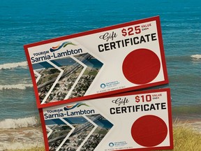 Discover Sarnia-Lambton Gift certificates have been hot items this winter, said Tourism Sarnia-Lambton Executive Director Mark Perrin. Handout/Sarnia This Week