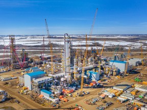 Inter Pipeline is currently at the tail end of a COVID-19 outbreak at its Heartland Petrochemical Complex, which saw 45 workers contract the virus. Most of those have recovered with two active COVID-19 cases reported on Wednesday, Feb. 17. Photo courtesy Inter Pipeline