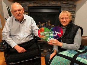 Bill Bates and Gloria Sirski-Bates were recognized for their contributions to the community this week by Devon Communities in Bloom Community Spirit Lives Here! program.
(Supplied)