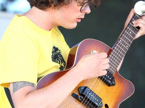 Jackson Reed, shown here at Rotaryfest's Stage 2 in July 2018, is a recent addition to Shaun Antler's list detailing Sault Ste. Marie's musical acts through the decades. BRIAN KELLY