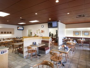 Inside the Café located in the Dunvegan Inn and Suites.