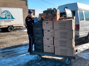 Mike Lindley, a volunteer with the Chatham-Kent Mobile Market, is shown. (Handout)