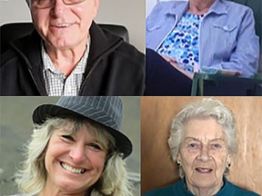 (Clockwise from top left) Charlie Clifford, Auna Marie Brown, Ferne Green and Yvette Cuthbert were Manitoba 150 honourees. (supplied photo)