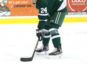 Sherwood Park Crusaders defenceman Ty Ettinger will not be joining the team for the upcoming special spring session after signing on with Red Deer College. Photo courtesy Target Photography