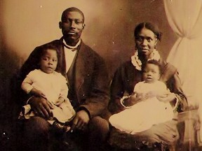 Theodore Brown, left, was the son of freed slave Charles Brown and his wife Annie, of Port Ryerse. Theodore Brown and wife Theodora, right, had nine children. Their son Albert went on to become a prominent businessman in Simcoe. – Contributed photo