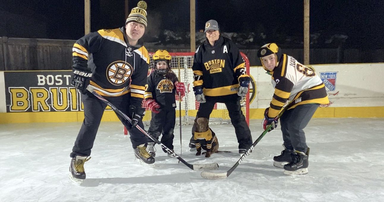 Val Therese family’s outdoor rink to be featured before BruinsRangers