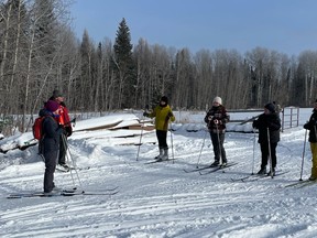 Ski lessons put on by the Cold Lake Nordic Skiers at Hamilton House earlier this year.