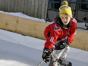 Logan Broughton, 8, of Mitchell, was featured as part of a Canadian Tire television commercial which has appeared on TSN and other channels. ANDY BADER/MITCHELL ADVOCATE