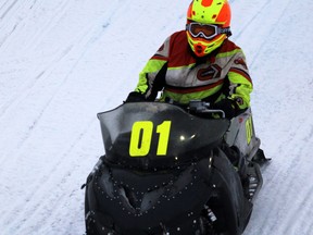 PETER RUICCI/Sault Star

Canadian Naithen Joseph of Goulais River helped pilot the No. 01 sled to a seventh-place finish in the 2019 I-500 Snowmobile Race