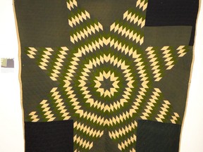 This Star of Bethlehem Quilt by Mary Mineva Walcott Newcombe (1820-97) was created about 1863 and donated to Museum London a century later by Kathleen Gertrude Mitton. It's part of a new museum exhibition, Under Cover: Quilts from the Collection, opening Saturday and continuing until June 13. (Supplied)