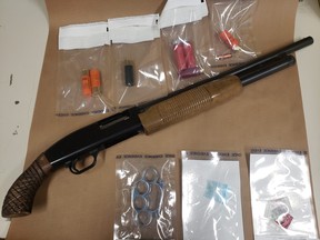 Evidence seized by RCMP in connection to an investigation into a rash of break and enters in the Grande Prairie and Beaverlodge areas.