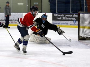 A file photo of players in the 3D Hockey Tournament  featuring students from the Grande Prairie Public School District, Grande Prairie Catholic School District and Peace Wapiti School District, who all raise monies for local children with serious illnesses or ailments. FILE PHOTO LOGAN CLOW
