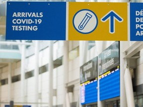 International Arrivals at Terminal 1 at Toronto Pearson International Airport on Jan. 26, 2021.