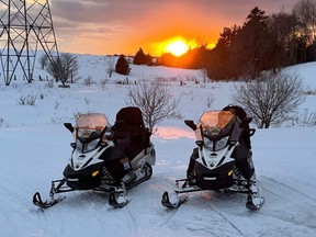 Grey Bruce OPP snowmobile patrol.