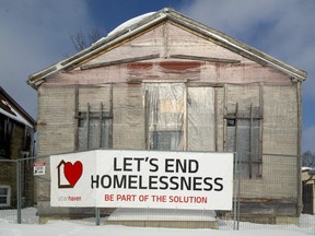 The former slave chapel on Grey Street in London. Photograph taken on Sunday February 21, 2021. (Mike Hensen/The London Free Press)