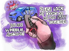 The RCMP released a number of Valentine's Day-themed posters to remind Albertans to lock their vehicles to prevent theft. Submitted