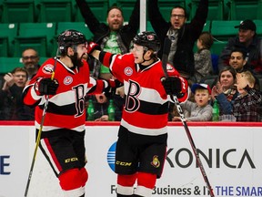 The City of Belleville is really pleased the Belleville Senators are back in action, as the AHL's Canadian Division got under way Friday at Montreal's Bell Centre with the B-Sens taking on the Laval Rocket. BELLEVILLE SENATORS PHOTO