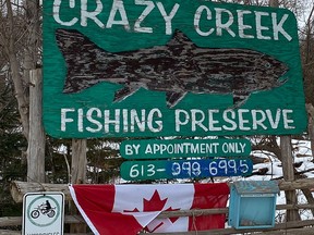 Crazy Creek Fishing Preserve, north of Frankford, is offering COVID-safe tours for families to feed the speckled and rainbow trout in its 17 ponds. VIRGINIA CLINTON