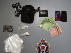 Brantford police said they seized fentanyl and cash after arresting a 21-year-old Guelph man on Jan. 28, 2021.