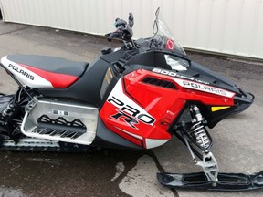 A snowmobile that looks like this one was reported stolen from a property on Watts Pond Road. Submitted