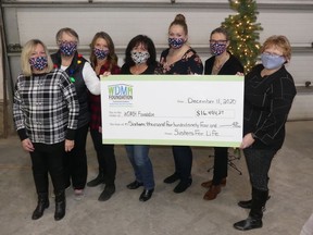 A Nation Valley news photo of some of the Sisters for Life, with their 2020 fundraising efforts donation to the Winchester District Memorial Hospital Foundation. Handout/Cornwall Standard-Freeholder/Postmedia Network

Handout Not For Resale