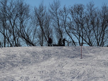 It's not that lonely at the top, at Big Ben Ski Centre. Photo on Sunday, February 21, 2021, in Cornwall, Ont. Todd Hambleton/Cornwall Standard-Freeholder/Postmedia Network