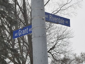 The intersection of Grant and Riverdale avenues in Cornwall, Ont. Photo taken on Tuesday February 23, 2021. Francis Racine/Cornwall Standard-Freeholder/Postmedia Network
