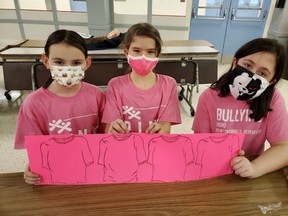 Boys & Girls Club of Cornwall/SDG Sacred Heart After-school Program members (from left) Emily Branchaud-Dupris, Kamryn Wheeler and Oliva Thompson.Handout/Cornwall Standard-Freeholder/Postmedia Network

Handout Not For Resale