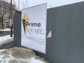 The vacant property at the corner of Second and Pitt streets was recently sold to local developer J.C. Godard. Photo taken on Wednesday February 24, 2021 in Cornwall, Ont. Francis Racine/Cornwall Standard-Freeholder/Postmedia Network