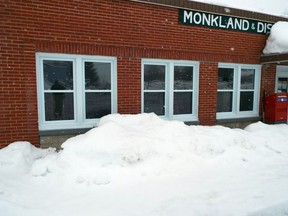 Handout/Cornwall Standard-Freeholder/Postmedia Network
The new windows at the Monkland & District Community Centre, which were installed thanks to the Farm Credit Canada (FCC) AgrisSpirit Fund's $20,000 contribution in 2020, which also assisted in covering the costs of upgrades to the heating system, central air condition, and fire-safety upgrades.

Handout Not For Resale