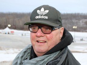 Brad Love, a white supremacist with a history of promoting anti-immigrant sentiments, at an event near the Skye River in Fort McMurray on Sunday, March 1, 2020. Love was convicted in 2003 of promoting hate and served an 18-month sentence. Vincent McDermott/Fort McMurray Today/Postmedia Network
