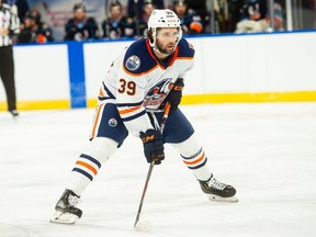 Bakersfield Condors forward Seth Griffith plays in a 2020-21 pre-season game in the American Hockey League. (Mark Nessia/Bakersfield Condors)