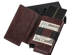 The Ekster Parliament wallet, which has skim-prevention features, as well as more Ekster products can be found at www.ekster.com. Ekster photo