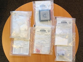 Illicit substances, including cocaine and fentanyl, were seized by Ontario Provincial Police during a search warrant execution in Napanee on Thursday.