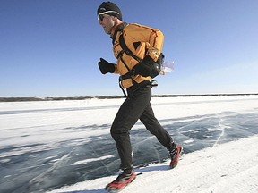 Derrick Spafford runs in the 2013 Yukon Arctic Ultra 100-mile race in Whitehorse in 2013. Stafford had a daily running streak of more than 31 years end this Jan. 19.