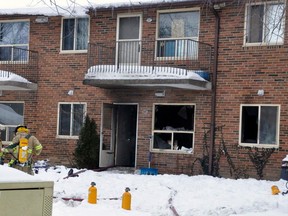 A man is charged with attempted murder in connection with a ground-level apartment fire in the Perth County community of Mitchell on Feb. 11. (Andy Bader/Mitchell Advocate)