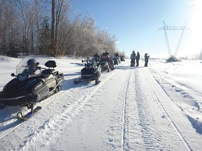 Photo supplied
A group of snowmobilers were out enjoying a leisurely a ride last winter.