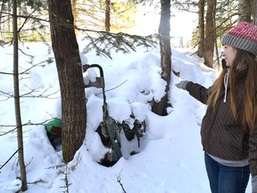 Burk's Falls resident Angie Hayes says illegal dumping usually begins when the snow melts and that it is getting worse.
Sarah Cooke Photo