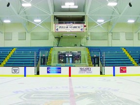 Pullar Stadium is home to the Soo Eagles of the Northern Ontario Jr. Hockey League. HOCKEY NEWS NORTH