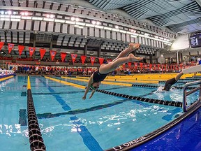 The Parkland Pirates swim club are set to return to the pool at the Tri-Leisure Centre on March 1. Pirates member, 12-year old Haylee Beeler of Spruce Grove is seen here at a swim competition in Edmonton.