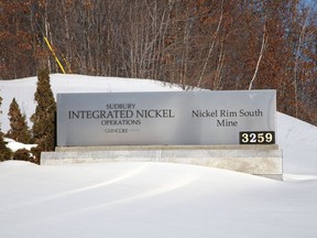 Glencore's Nickel Rim South Mine in Greater Sudbury, Ont. on Monday February 1, 2021.