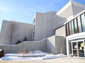 Alphonse-Raymond building at Laurentian University in Sudbury, Ont. on Monday February 1, 2021.