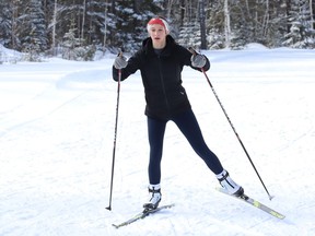 Maija Valtonen, of College Notre-Dame, competes in a high school nordic preliminary meet at the Onaping Falls Nordic Ski Club in Greater Sudbury, Ont. on Thursday February 25, 2021. John Lappa/Sudbury Star/Postmedia Network