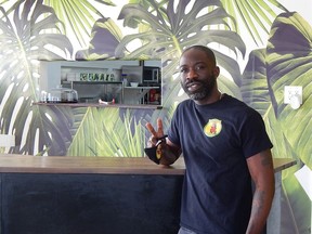 Sarnia restaurateur Stuart Brown stands inside his recently-opened Reggae Café Jamaican Jerk and Seafood, located at 1200 Lambton Mall Rd. Carl Hnatyshyn/Sarnia This Week