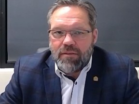 Brian Marks, chief administrative officer of the Cochrane District Social Services Administration Board, spoke on the "Economics of Homelessness" during an online presentation hosted by the Timmins Chamber Wednesday night.

Screenshot