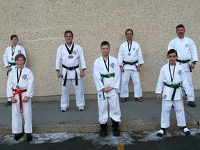 Seven members of the Sherwood Park Karate-Do program managed to combine for seven medals as part of a recent international e-tournament. Photo supplied