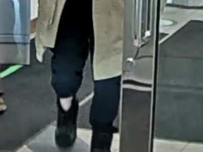 RCMP said a female who had been allegedly sleeping inside an ATM vestibule on Bethel Drive gave the victim his card and he immediately checked his balance, quickly realizing an undisclosed sum of money was missing from his account. Photo Supplied