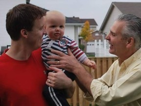 Dr. Rodney Myers (right), here with his son, Dr. Chris Myers, and grandson, Carter, is remembered as a devoted family man and mentor to many.